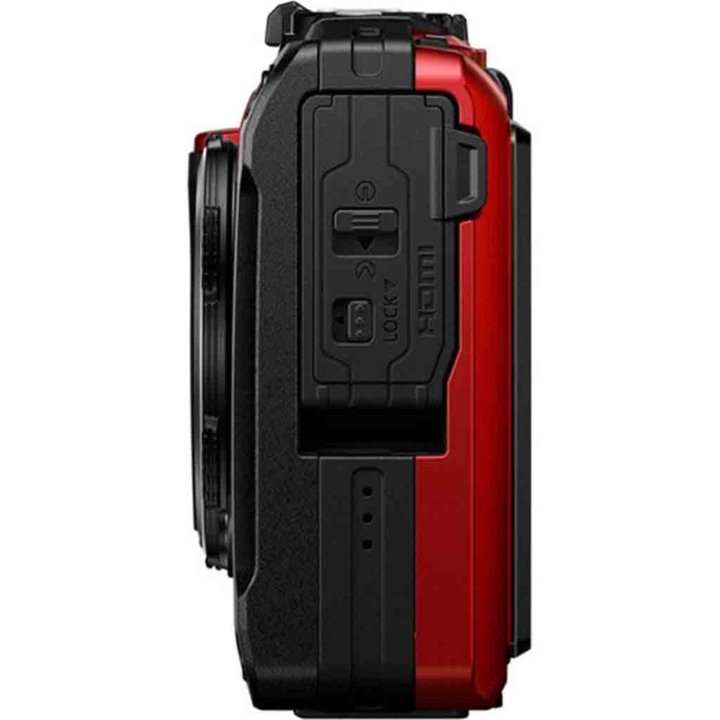 OM System TG-7 Tough Red Compact Camera