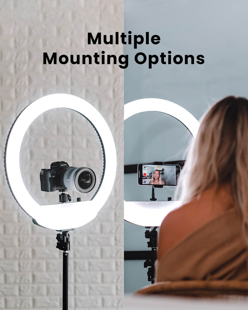 Lume Cube Ring Light 18 Inch Portable LED Ring Light with Stand