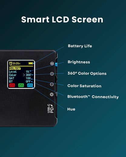 Lume Cube RGB Panel Pro 2.0 App Controlled LED Panel Light