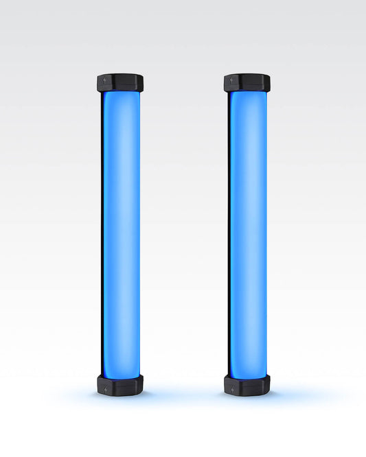 2 RGB Tube Light Mini on white background #color_rgb tube light mini 2-pack LC-TLMINI-2PK