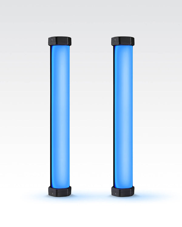 2 RGB Tube Light Mini on white background #color_rgb tube light mini 2-pack LC-TLMINI-2PK