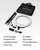 Lume Cube Ring Light 18 Inch Portable LED Ring Light with Stand