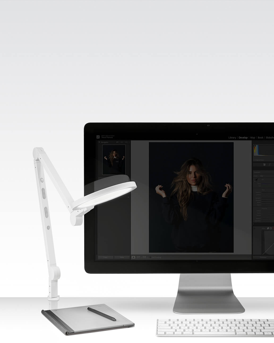 Lume Cube Edge Light 2.0 White LED Desk Lamp
