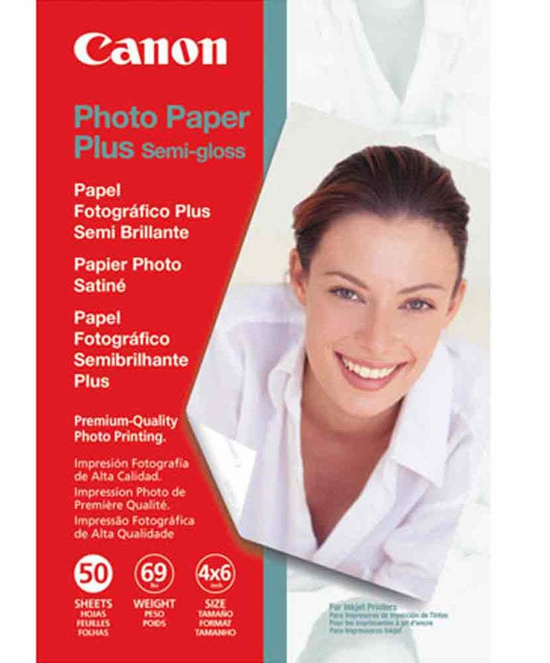 Canon Photo Paper Plus Semi-Gloss 4x6 | 50 Sheets