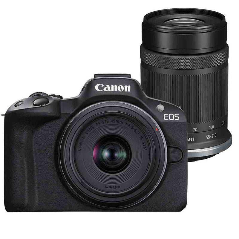 Canon EOS R50 Mirrorless Camera 18-45mm & 55-210mm Kit