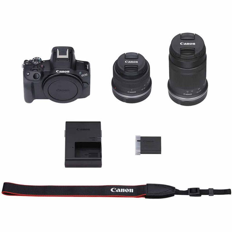 Canon EOS R50 Mirrorless Camera 18-45mm & 55-210mm Kit