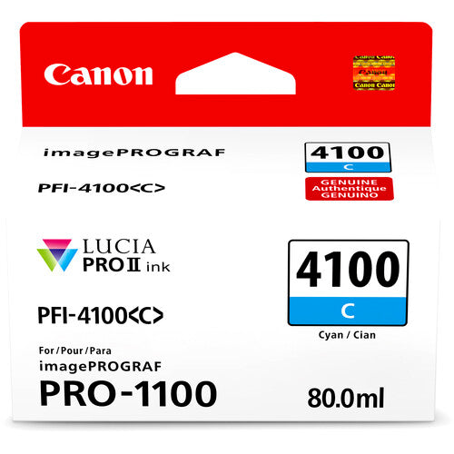 Canon PFI-4100 Cyan Ink