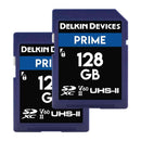 Delkin 128GB PRIME SDXC UHS-II V60 2 Pack