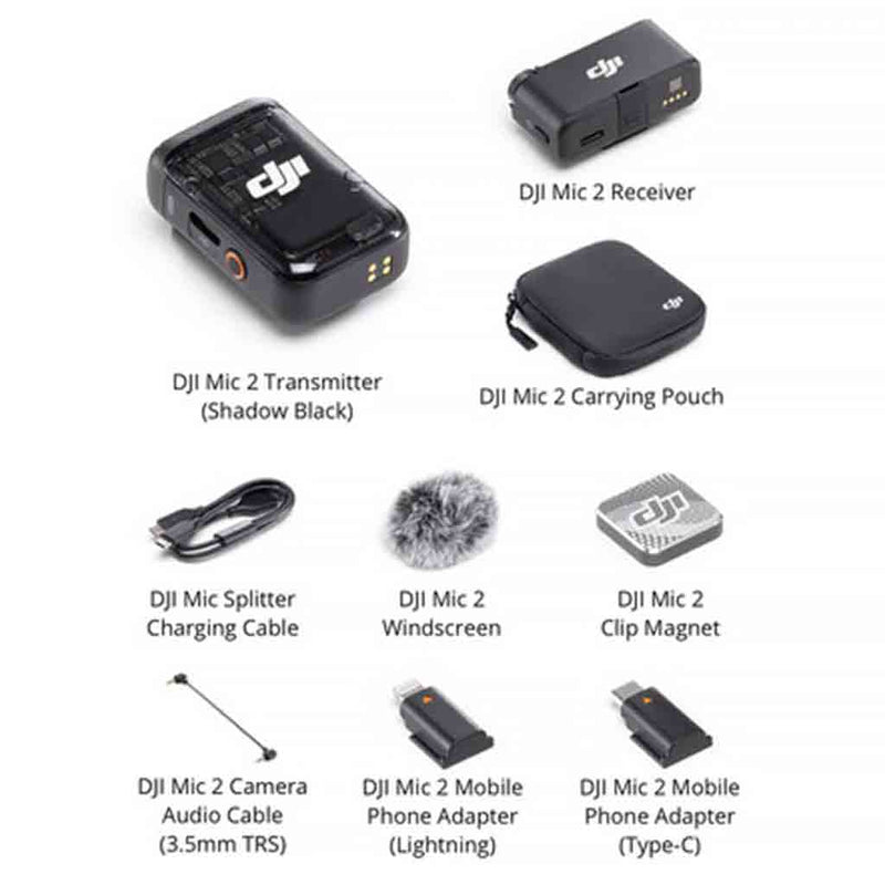 DJI MIC 2 Kit 1 Transmitter & 1 Receiver