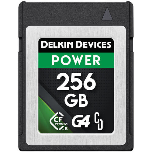 Delkin 256GB Power CFexpress Type B G4 Card and Reader