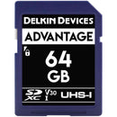 Delkin 64GB ADVANTAGE UHS-1 SDXC Memory Card