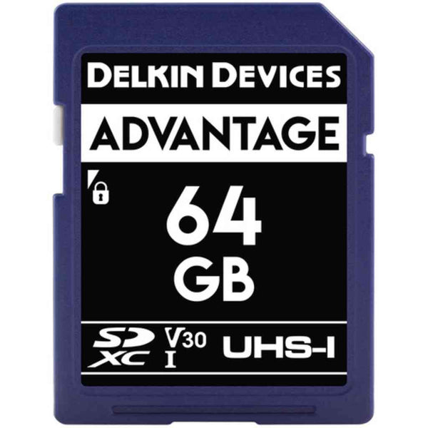 Delkin 64GB ADVANTAGE UHS-1 SDXC Memory Card