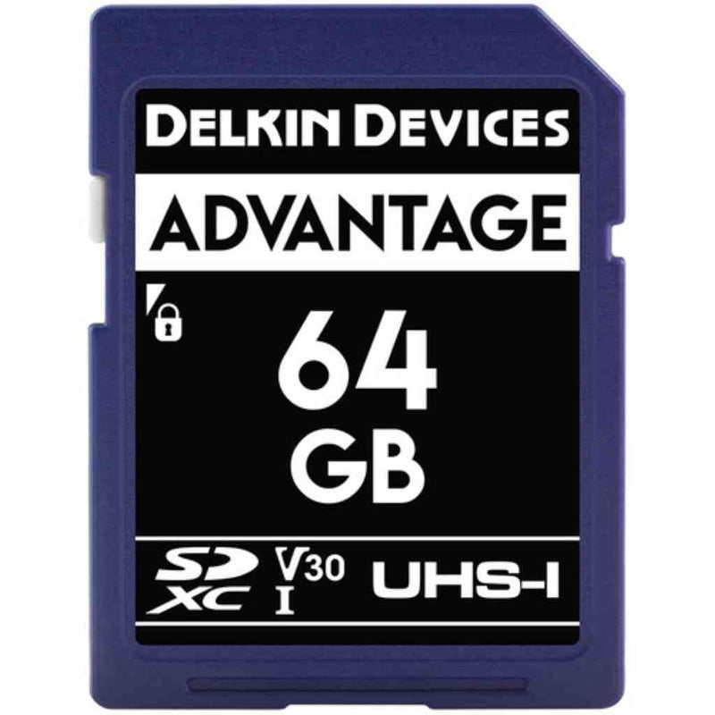 Delkin 64GB ADVANTAGE UHS-1 SDXC Memory Card