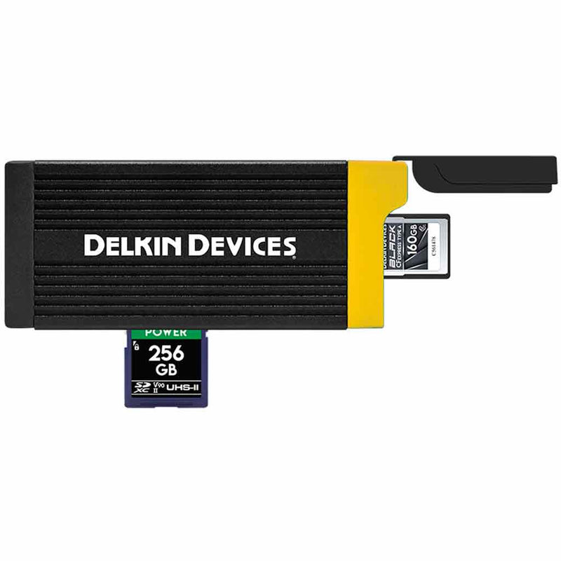 Delkin USB 3.2 CFexpress Type A & SD UHS-II Memory Card Reader