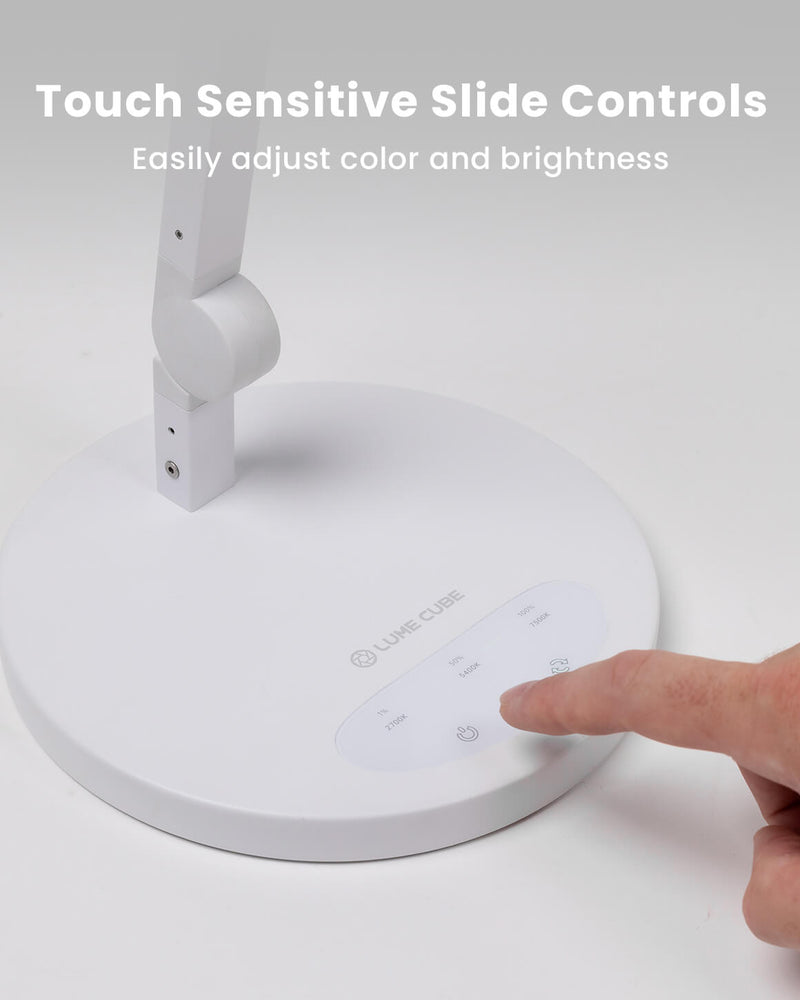 Lume Cube Edge Light 2.0 with Base White LED Desk Lamp