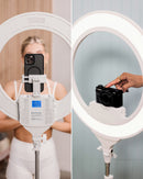 Lume Cube Cordless Ring Light Pro White 18-inch Edge-Lit LED Ring Light