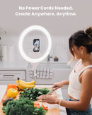 Lume Cube Cordless Ring Light Pro White 18-inch Edge-Lit LED Ring Light