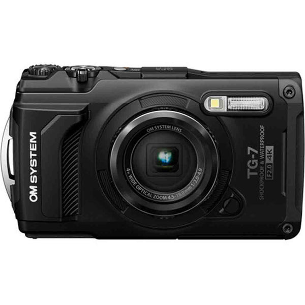 OM System TG-7 Tough Black Compact Camera