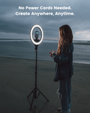 Lume Cube Cordless Ring Light Pro Black 18-inch Edge-Lit LED Ring Light