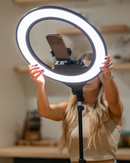 Lume Cube Cordless Ring Light Pro Black 18-inch Edge-Lit LED Ring Light