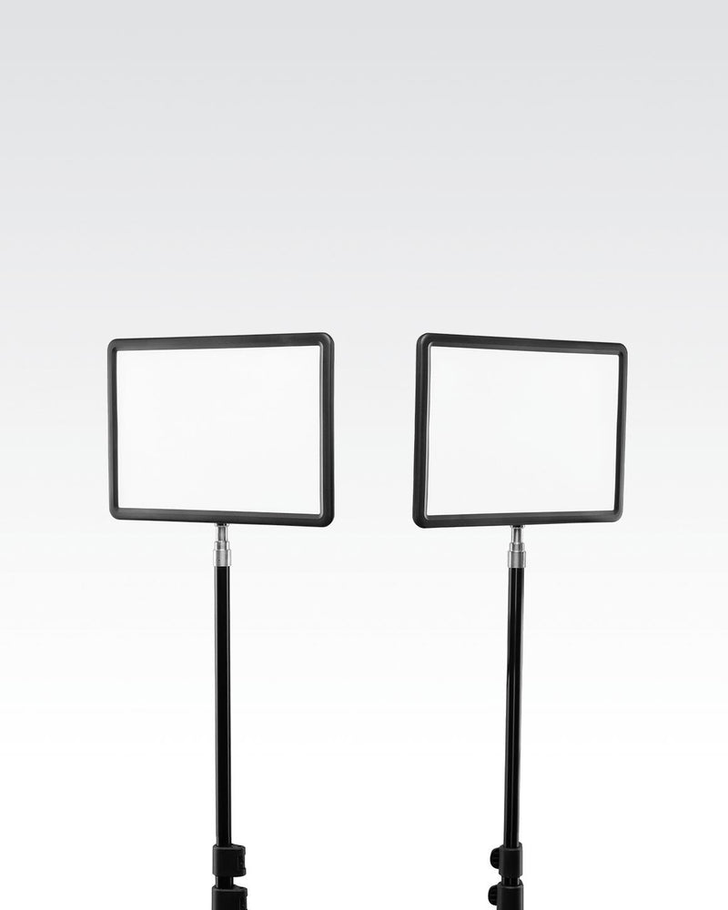Lume Cube Studio Panel Lighting Kit Two Edge-Lit LED Panel Lights with Stands