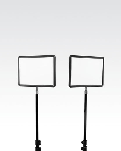 Lume Cube Studio Panel 3-Point Lighting Kit Three Edge-Lit LED Panel Lights with Stands