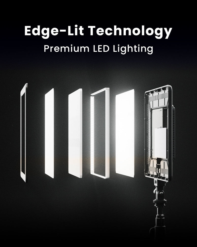Lume Cube Single Studio Panel Lighting Kit Edge-Lit LED Light Panel with Stand