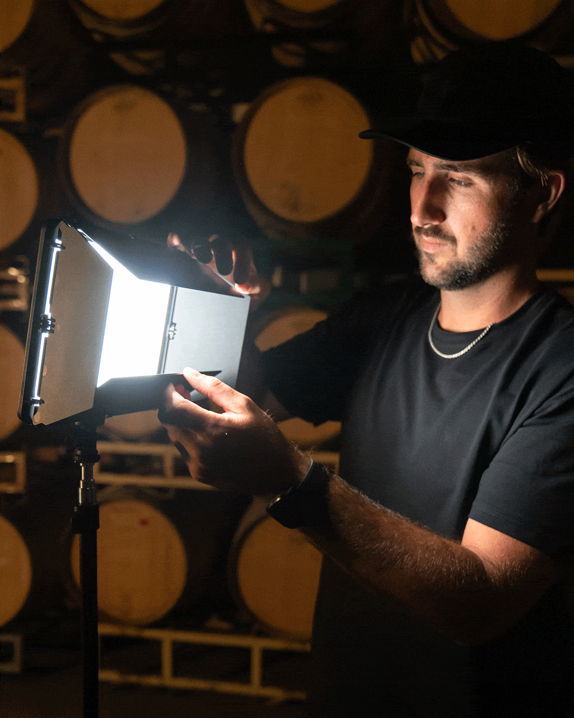 Lume Cube Studio Panel 3-Point Lighting Kit Three Edge-Lit LED Panel Lights with Stands