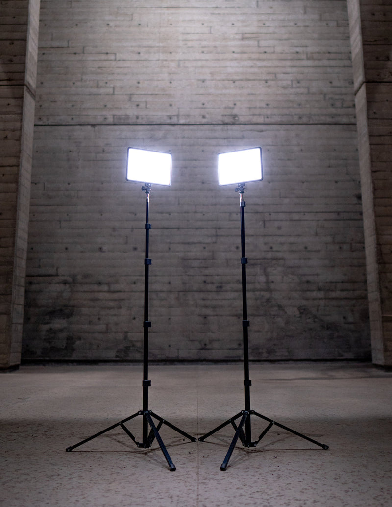 Lume Cube Studio Panel 3-Point Lighting Kit Three Edge-Lit LED Panel Lights with Stands