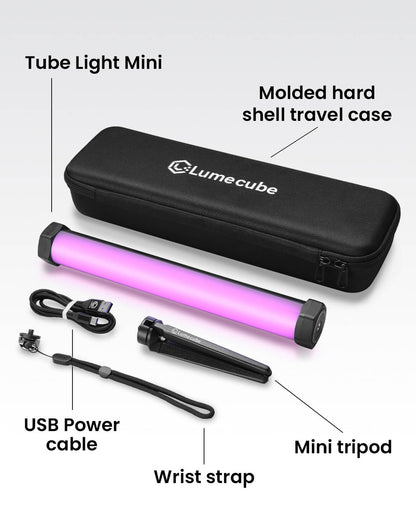 Lume Cube RGB Tube Light Mini 2-Pack App Controlled 1ft. LED Tube Lights