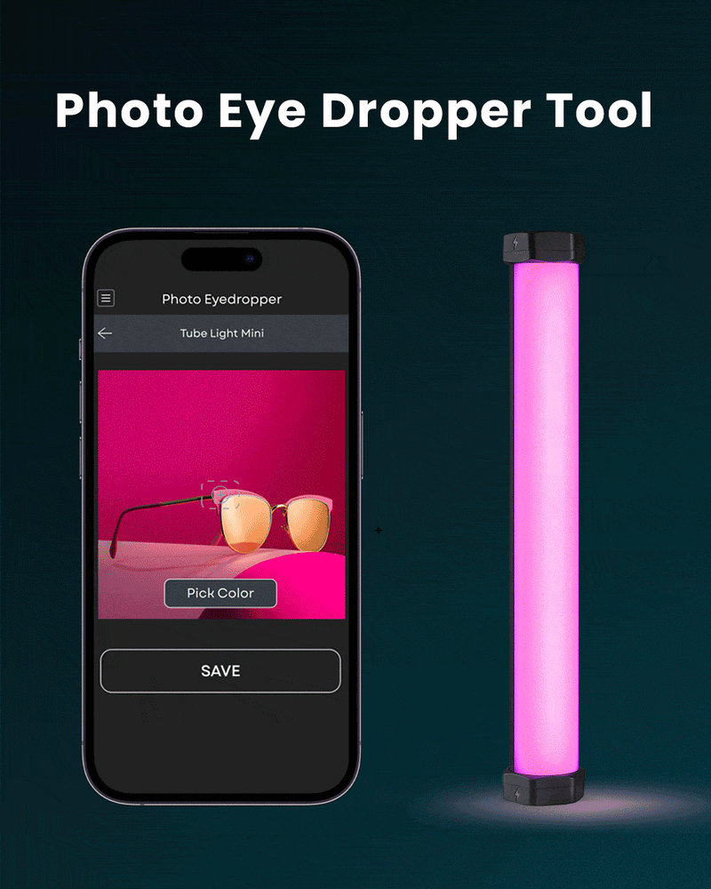 Lume Cube RGB Tube Light Mini App Controlled 1ft. LED Tube Light