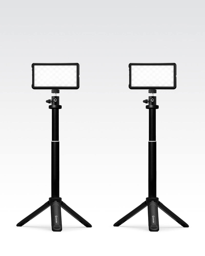 Lume Cube Broadcast Lighting Kit 2-Pack Two Video Conference Lights with Stands & Mounts
