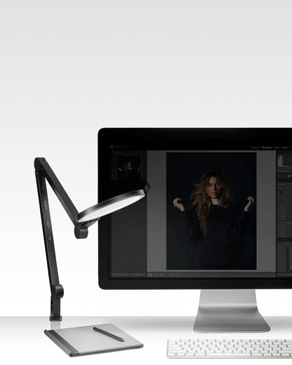 Lume Cube Edge Light 2.0 Black LED Desk Lamp