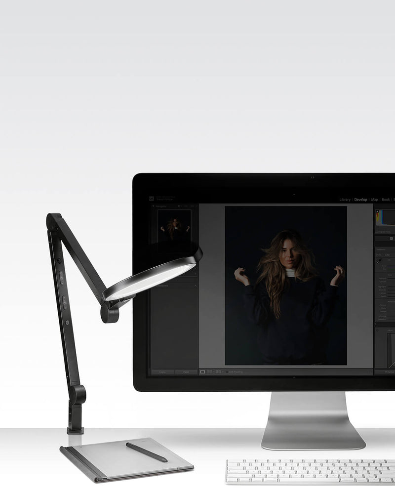 Lume Cube Edge Light 2.0 Black LED Desk Lamp