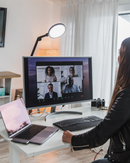 Lume Cube Edge Light 2.0 with Base Black LED Desk Lamp