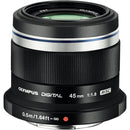 Olympus M.Zuiko 45mm f/1.8 Lens Black