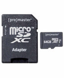 Promaster 64GB Micro SD C10 V30 Memory Card