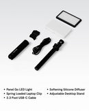 Lume Cube Broadcast Lighting Kit Video Conference LED Light with Stand & Mount