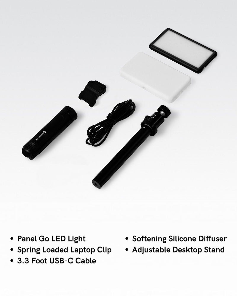 Lume Cube Broadcast Lighting Kit Video Conference LED Light with Stand & Mount