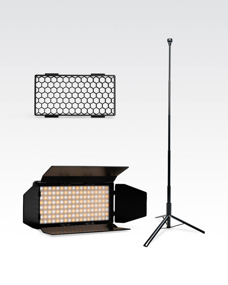 Lume Cube RGB Panel Pro 2.0 Lighting Kit App Controlled LED Panel Light with Stand & Accessories