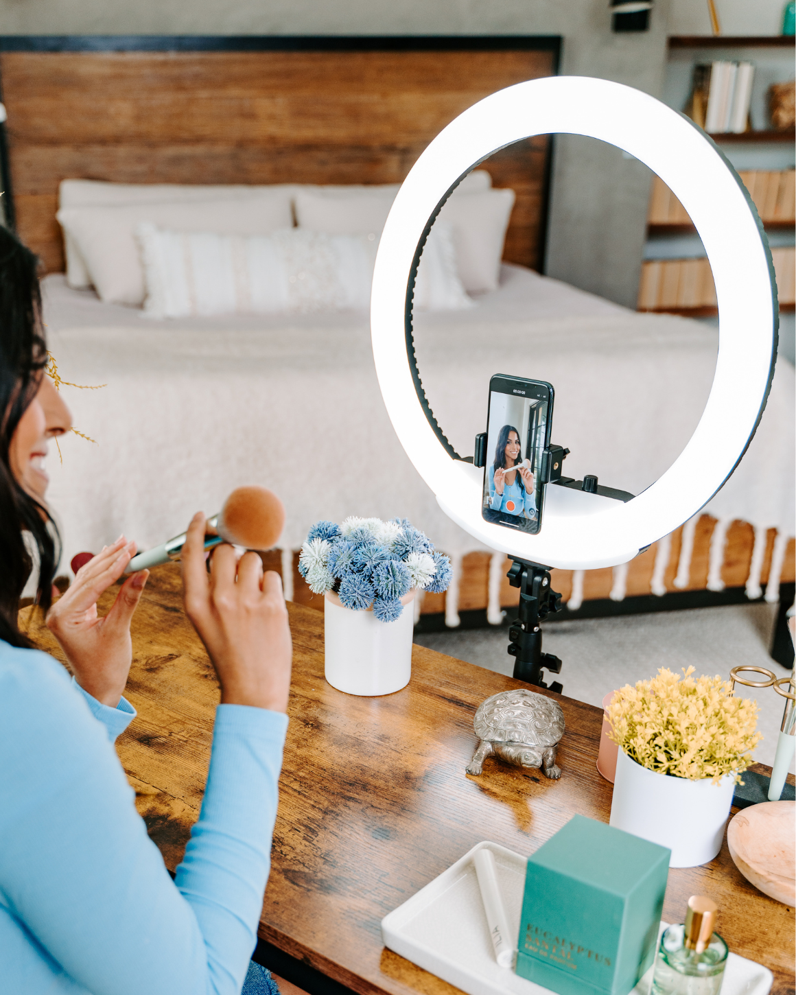 Lume Cube Ring Light 18 Inch Portable LED Ring Light with Stand